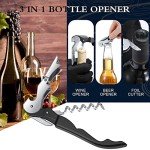 Heavy Duty Waiter’s Corkscrew Wine Opener Tool