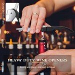 Heavy Duty Waiter’s Corkscrew Wine Opener Tool