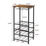 Rustic Floor Wine Rack for 16 Bottles