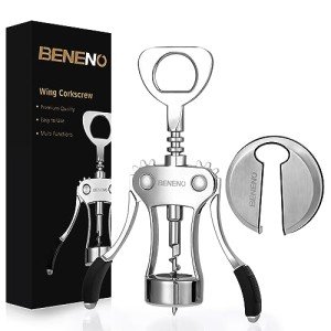 Premium Wing Corkscrew with Foil Cutter Tool