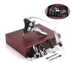 Wine Opener Kit with Wood Case & Accessories