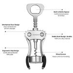 Premium Wing Corkscrew with Foil Cutter Tool