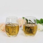 Funny Christmas Stemless Wine Glass Set of 4