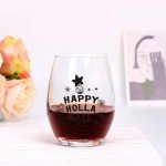 Funny Christmas Stemless Wine Glass Set of 4