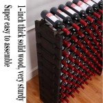 Wooden Stackable Wine Rack for 90 Bottles