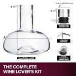 Stylish Wine Decanter Set with Aerator Lid