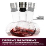 Stylish Wine Decanter Set with Aerator Lid