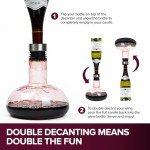 Stylish Wine Decanter Set with Aerator Lid