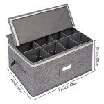 Stackable Wine Glass Storage Box (2 Pack)