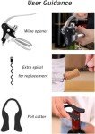 Wine Opener Set with Foil Cutter and Stopper