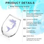Set of 4 Mermaid Stemless Wine Glasses