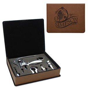 Personalized 5-Piece Wine Tool Gift Set