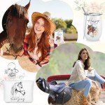 Horse-Themed Wine Tumbler Gift Set - 3 Pcs