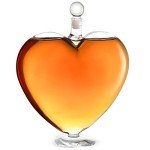 Diamond Heart Decanter for Bourbon and Spirits