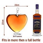 Diamond Heart Decanter for Bourbon and Spirits