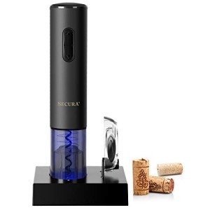 Secura Automatic Electric Wine Opener with Foil Cutter