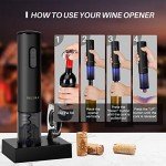 Secura Automatic Electric Wine Opener with Foil Cutter