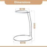 Lily's Home Wine Decanter Drying Stand and Brush