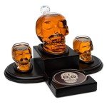Skull Decanter Set with Shot Glasses 800ml