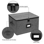 Mayniu Stackable Wine Glass Storage Cases - 2 Pack