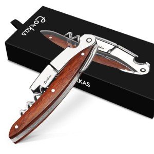 CORKAS Prestige Waiter Corkscrew with Rosewood Handle