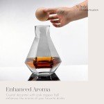 Elegant Black Glass Wine Decanter Set with Glasses