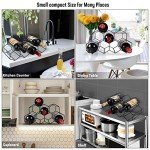Black Metal Honeycomb Wine Rack for 9 Bottles