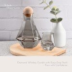 Elegant Black Glass Wine Decanter Set with Glasses