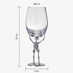 Gothic Skeleton Wine Glasses - Set of 2