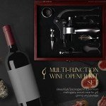 Mahogany Wine Opener Set with Accessories Gift Box