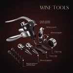 Mahogany Wine Opener Set with Accessories Gift Box