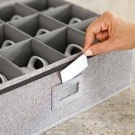 Stackable Wine Glass Storage Case - Set of 2