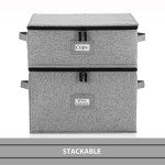 Stackable Wine Glass Storage Case - Set of 2