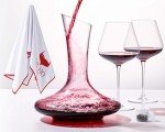 Elegant Wine Decanter Set with Glasses & Beads