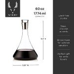 Viski Harrison Premium Chrome Wine Decanter Set