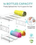 4-Tier Stackable Water Bottle Organizer for Wine