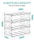 4-Tier Stackable Water Bottle Organizer for Wine