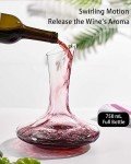Elegant Wine Decanter Set with Glasses & Beads