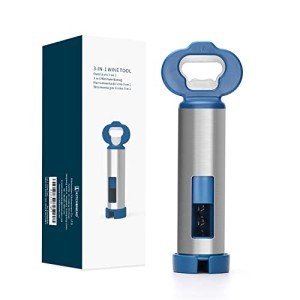 3-in-1 Wine Bottle Opener with Corkscrew & Cutter