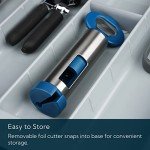 3-in-1 Wine Bottle Opener with Corkscrew & Cutter