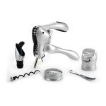 6-Piece Rabbit Wine Tool Set in Silver