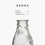 Elegant Clear Glass Water Pitcher by Paola Navone