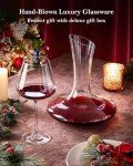 Elegant Wine Decanter Set with Glasses & Beads