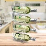 4-Pack Stackable Wine Rack for Space Saving