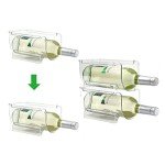 4-Pack Stackable Wine Rack for Space Saving
