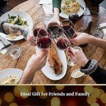 Chef's Star Wine Decanter Set with 4 Glasses