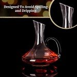 Chef's Star Wine Decanter Set with 4 Glasses