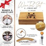 Personalized Bamboo Wine Opener Gift Set