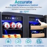 Yeego 24" Dual Zone Wine and Beverage Cooler