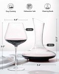 Elegant Wine Decanter Set with Glasses & Beads